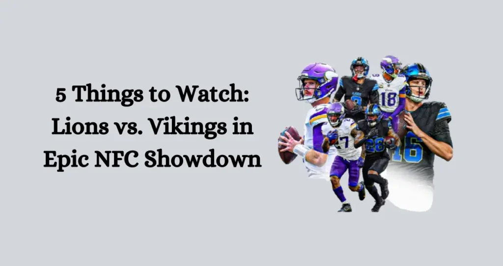 Jared Goff in action under pressure from Vikings' defensive blitz